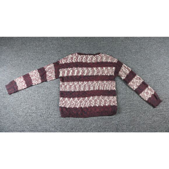 Triple Five Soul Womens Large Striped Sweater Knit Grunge Vintage - Picture 2 of 6